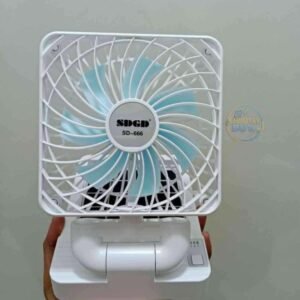 ১ পিস - Rechargable + Solar Charging Fan